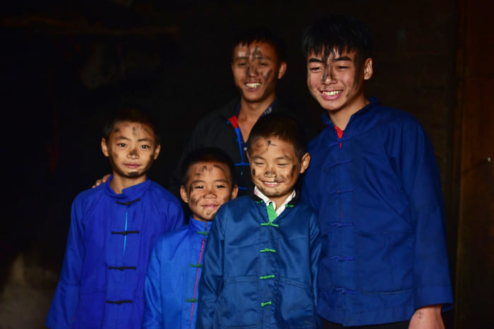 Ethnie Phu La a Bac Ha Vietnam